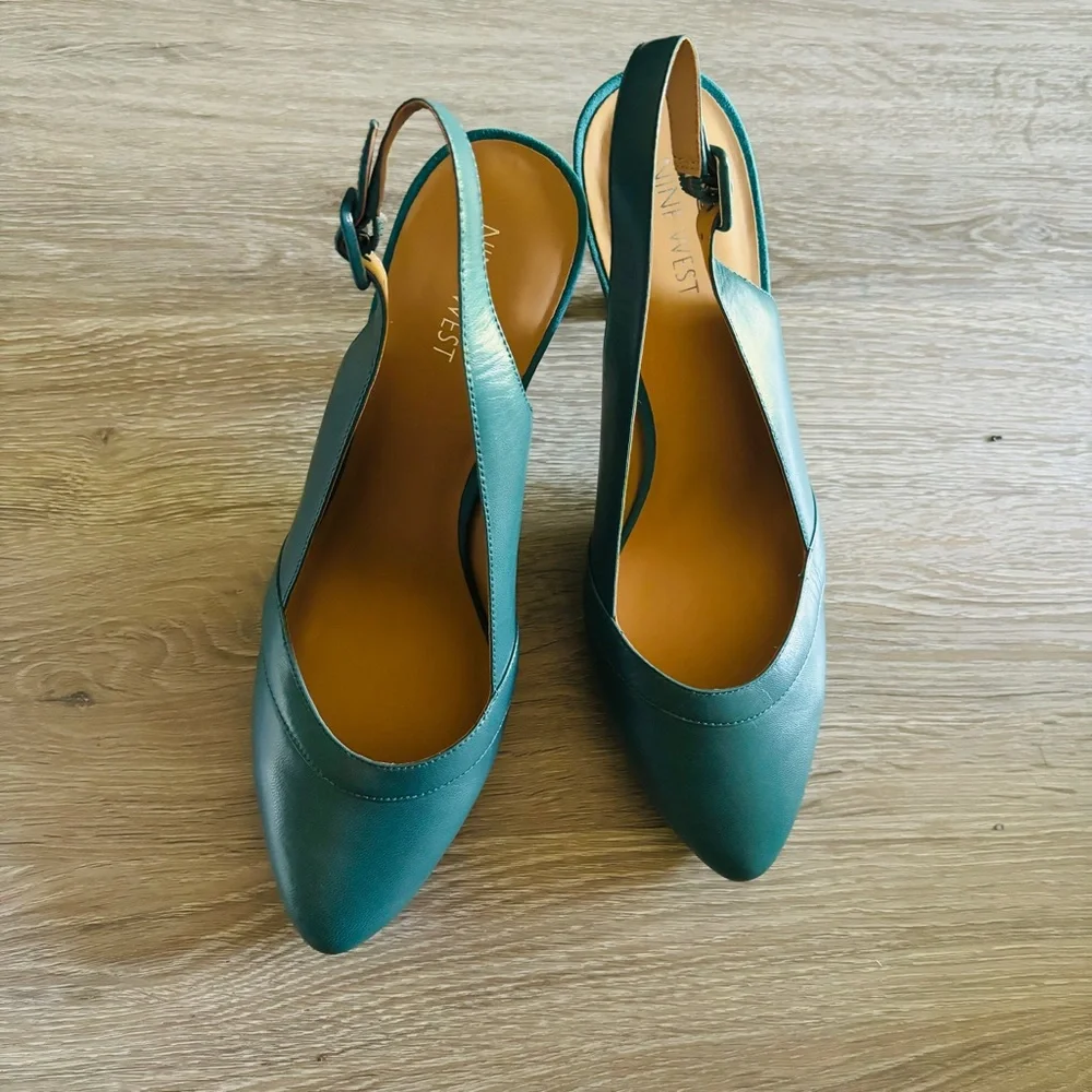 Nine West Prunellao Slingback Pointed Toe Pump NWT Size 10M - Picture 5 of 7